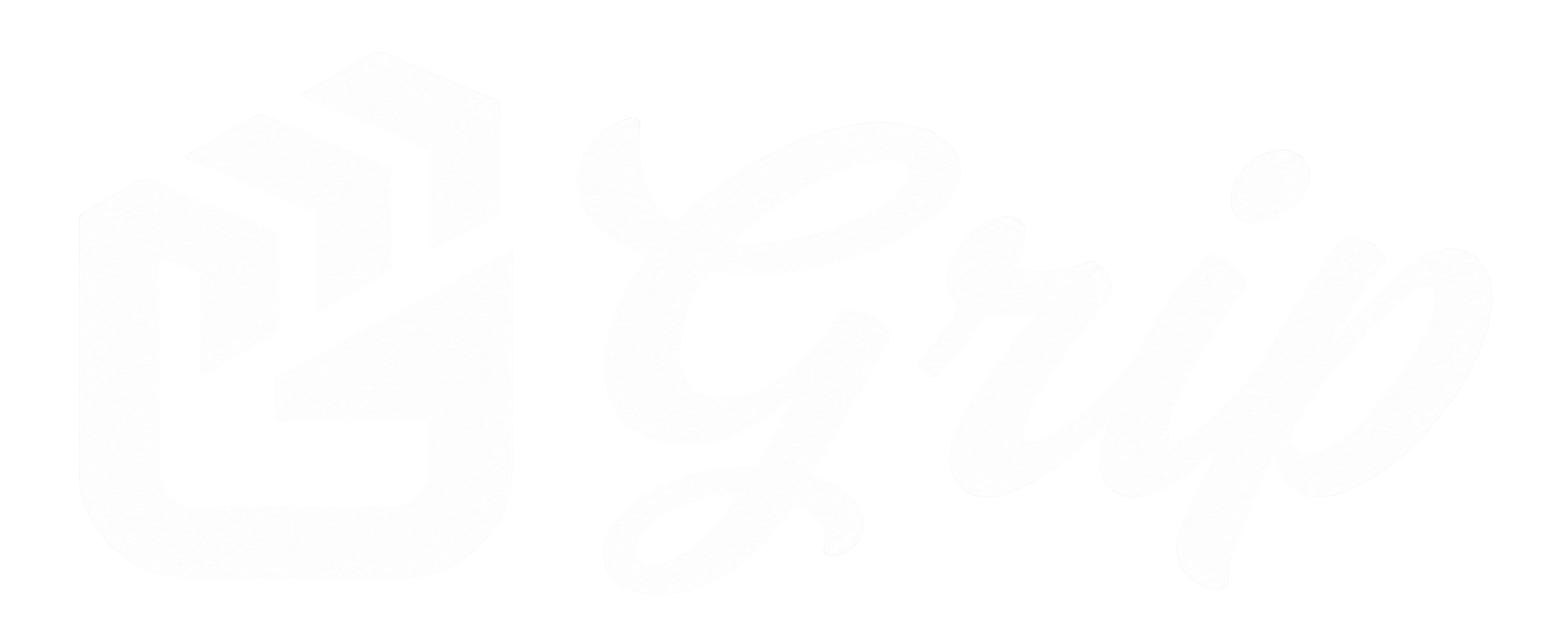 Grip combined G symbol and script wordmark