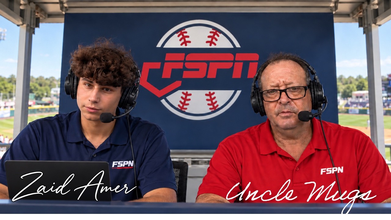 Zaid Amer and Uncle Mugs broadcasting together for FSPN